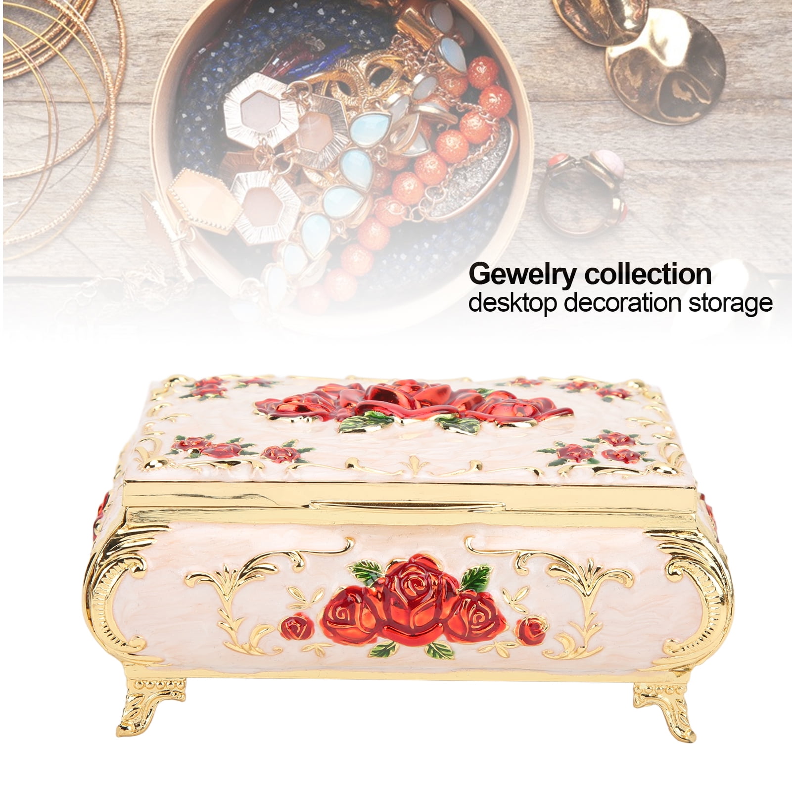 Boîte à Bijoux Vintage - MOTHINESSTO - Alliage De Zinc - Antirouille