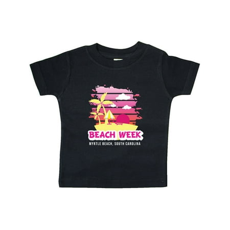 

Inktastic Beach Week Myrtle Beach South Carolina with Palm Trees Gift Baby Girl T-Shirt