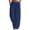 Navy, variant on Linen Pants Women High Waist Baggy Stretchy Cargo Hiking Streetwear Wide Leg Sweatpants Women Beige L