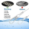 thumbnail image 4 of Candado de Cable de Seguridad Cable de Acero Inoxidable con Bucles Gancho de Candado para Bicicleta de Alta Resistencia Cable de Acero de Seguridad Flexible Candado de Alambre y Cadena para Equipaje L, 4 of 5