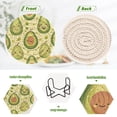 thumbnail image 4 of Avocadoes 6 Pcs Drink Coasters with Holder Absorbent Coasters Woven Coasters for Drinks Table Desk Protection Home Decor, 4 of 7
