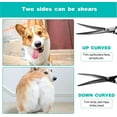 thumbnail image 3 of facai-Intini 7.5" Curved Dog Grooming Scissors,Professional Pet Grooming Shears with Safe Round Tips, Shears for Dogs with Thick Hair,Dematting Tool for Dogs,Light Weight, Right and Left Hands, 3 of 4