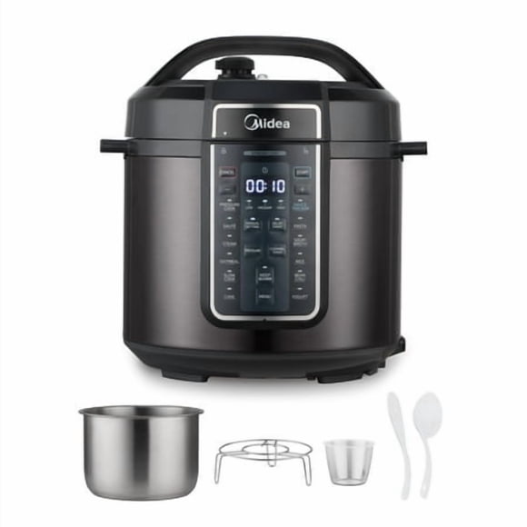 Midea 12-In-1 Electric Pressure Cooker 6 Quarts 12 Presets Multi-Functional Programmable Slow Cooker Rice Cooker Steamer Saut? Pan Yogurt Maker And More Stainless Steel