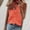 Orange, variant on Babysbule Womens Tops Women's Casual Solid Color Ruffle Collar Long Sleeve Ruffle Shirt Blouse V-Neck Sleeveless Shirt Tops
