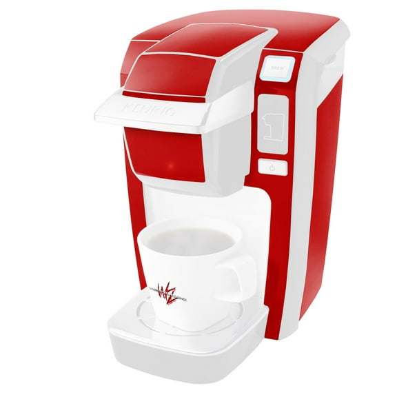 Solids Collection Red - Decal Style Vinyl Skin fits Keurig K10 / K15 Mini Plus Coffee Makers (KEURIG NOT INCLUDED)