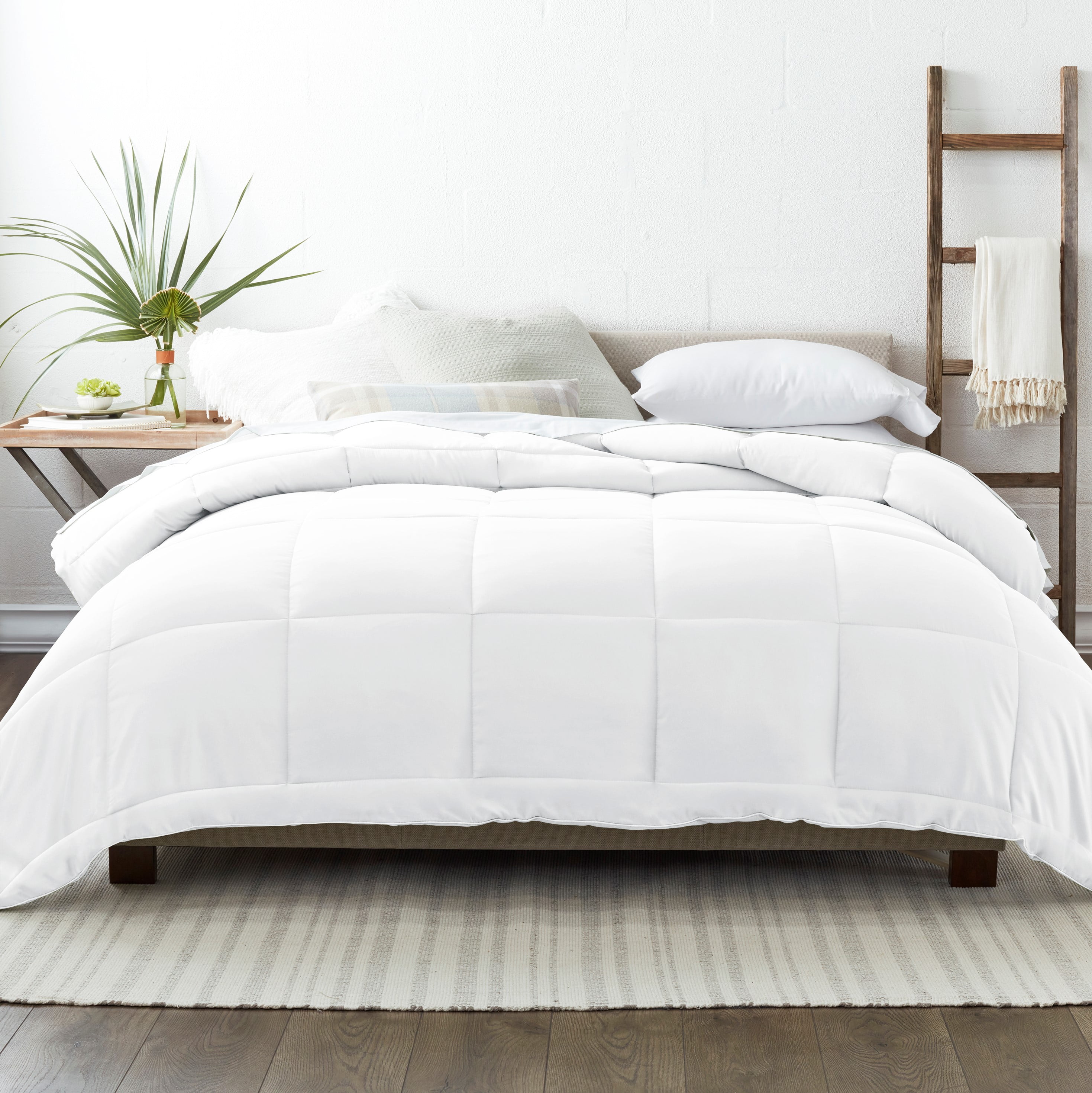 All Season Comforter Solid White Down Alternative Comforter Twin&Full/Queen Size 