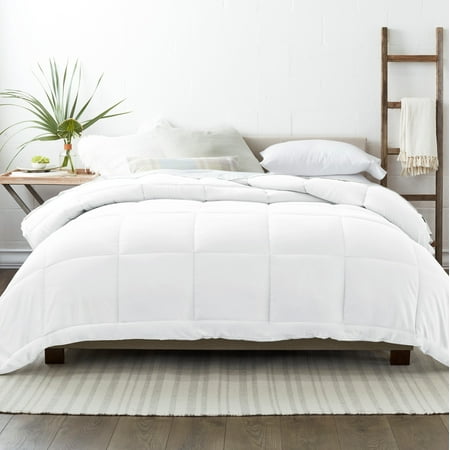 White All Season Alternative Down Solid Comforter, Full/Queen, by Noble Linens
