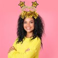 thumbnail image 4 of CTIRCHIU 4Pcs Happy New Year Headband Assorted Color Glitter Star Hairband Festive Holiday Party Accessory, 4 of 7