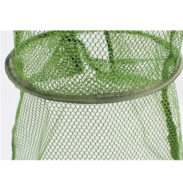 Eease mesh trap net Fishing Net Mesh Collapsible Cage Crayfish Lobster  Catcher Fold Landing Net Fishing Basket for Keeping Outdoor Fishing Use  25cm* 25cm* 40cm,9.84"X9.84"X15.75" - Walmart Business Supplies