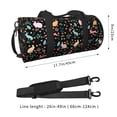 thumbnail image 2 of KLL Cute Rabbit And Flower Duffle Bag For Men Women Sport Gym Fitness Tote Travel Training Workout Basketball Football Weekender, 2 of 6