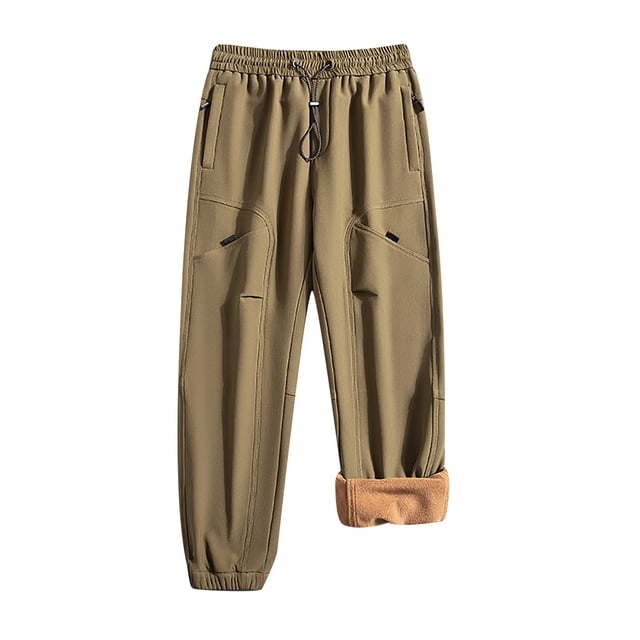 Pantalones largos de invierno para hombre, rectos, de terciopelo, informales, de uso diario, de rayón