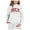 1#White, variant on Kiijoy Toddler Girls Outfits Letter Print Hoodie Pants Kids Casual Sweatsuit, Sizes 2-3