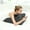 Dark gray, variant on Ergonomic Spinal Posture Support Bed Pillow - Blue Memory Foam Reading Pillow for Bed, Back Pillow, and Leg Support