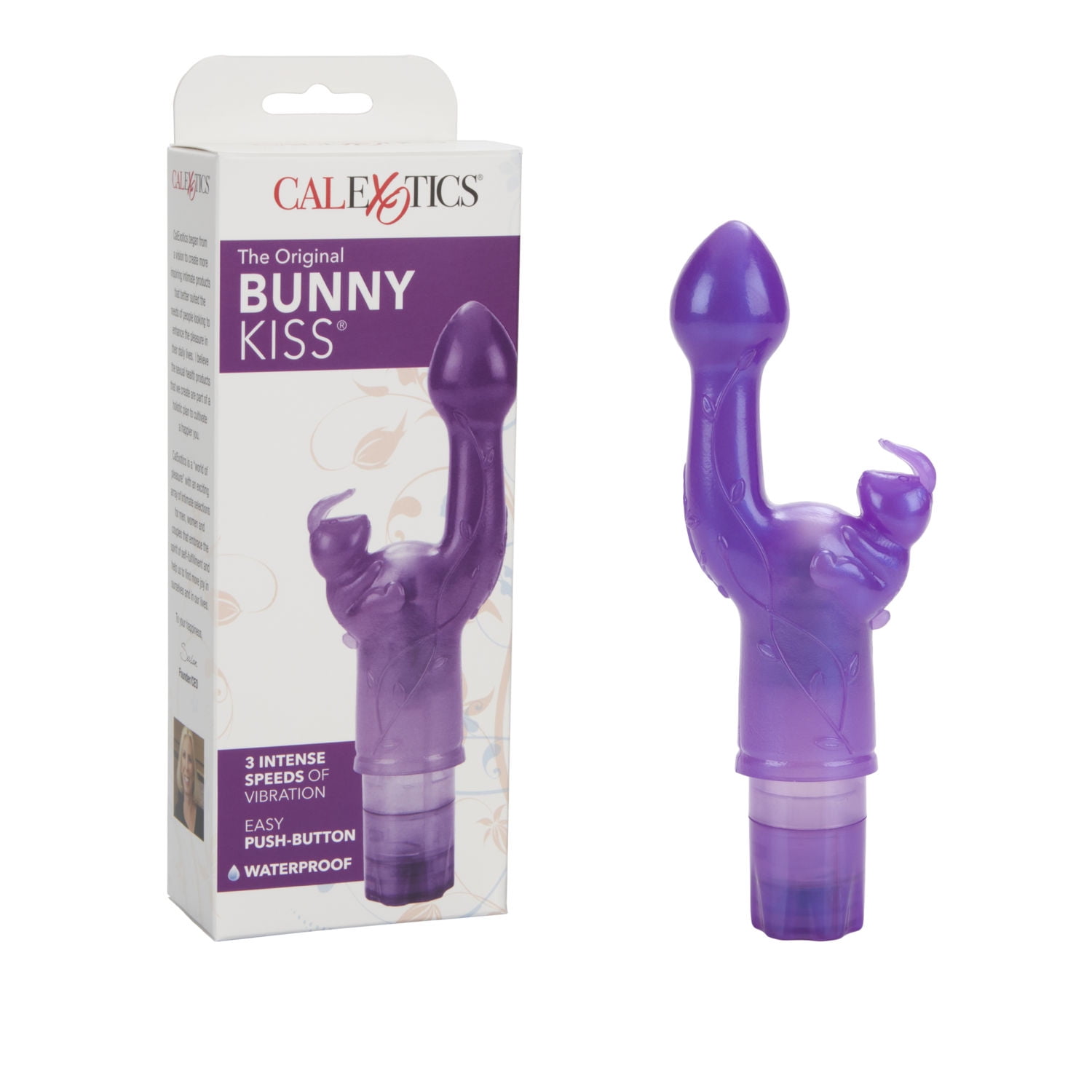 CalExotics Original Best Selling 3-Speed Butterfly Kiss Vibrator - Purple
