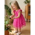 thumbnail image 5 of BemeyourBBs Toddler Baby Girl Formal Dress Toddler Wedding Guest Dress Girls Butterfly Tulle Tutu Dress Baby Girl Elegant Flutter Sleeve Birthday Party Princess Dresses 3 4 5 6 7 8 9 10 Years, 5 of 9
