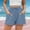 Blue, variant on Juslio Womens Shorts Fashion Sporty Drawstring, Breathable Solid Elastic Waist with Pockets Army Green Shorts