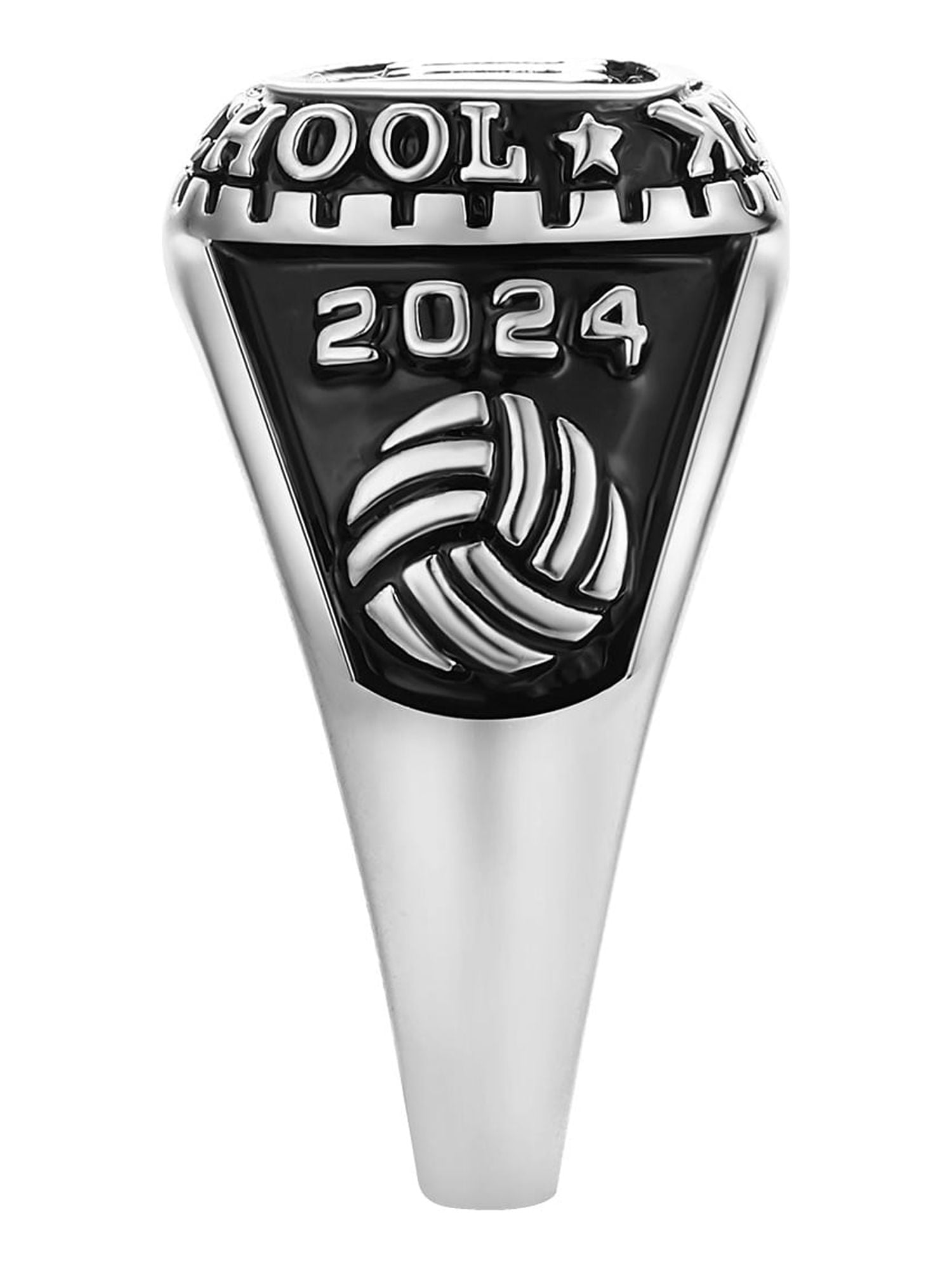 Order Now for 2025 Graduation, Freestyle Women's Old English Initial Class Ring, Personalized, High School or College