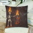 thumbnail image 2 of MKHERT Skeleton Guitar Throw Pillowcase Pillow Cover Cushion Couver 18x18 inch, Set of 2, 2 of 2