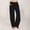 Black women wide leg trousers with pockets a1, variant on Cagogo Women's Wide Leg Drawstring Trousers with Pockets Casual Flowy Long Pants Lounge Travel Basic Beach Summer Clothes, Gray M