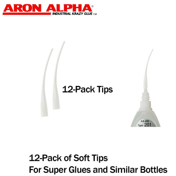 Aron Alpha Soft Dispensing Tips Push On Luer Lock 12 Pk For Small Diameter Super Glue Bottles Walmart Com Walmart Com