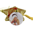thumbnail image 2 of Bola de plástico transparente de cinco estrellas para colgar en el árbol de Navidad, 2 of 10