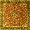 thumbnail image 1 of Ahgly Company Indoor Square Persian Yellow Traditional Area Rugs, 8' Square, 1 of 4