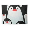thumbnail image 5 of Orinice Penguins Red Nose Cute Tapestry Wall Hanging Unique Style Graphic Tapestries Home Wall Decor Art for Living Room Bedroom Apartment Farmhouse Dorm 40x30inch, 5 of 6