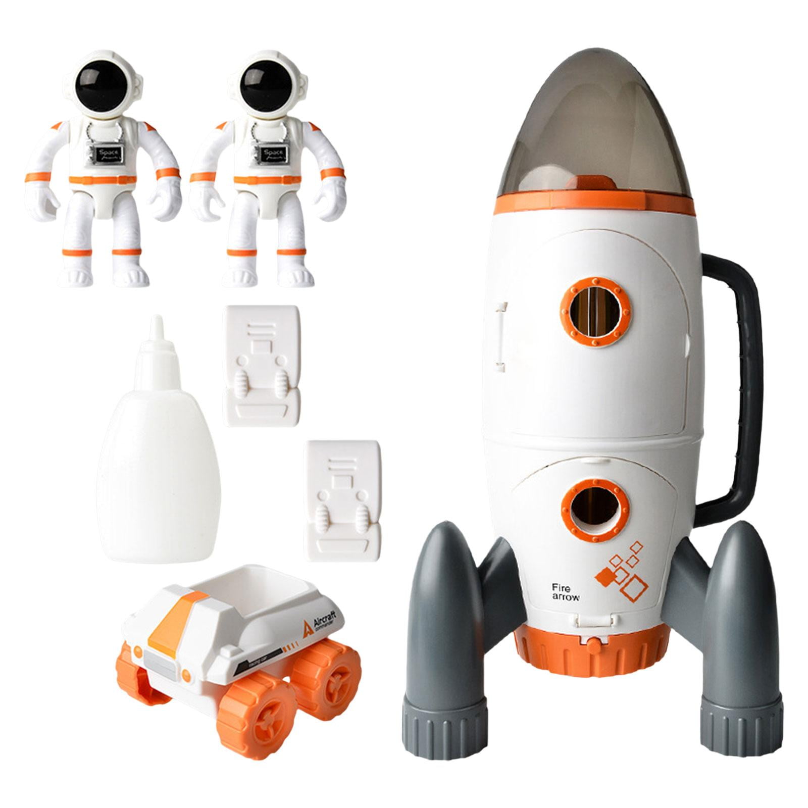 Yinanstore Space Shuttle With Lights Sounds Space Shuttle Toy Spaceship Astronauts Playsets With Astronaut Figures Spaceship Toy Birthday Boy Girls Ro