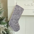 thumbnail image 6 of Christmas Stocking, Holiday Decoration, Multicolor Plush Teddy Christmas Socks Gift Bag, Large 18.9 Inch Fleece Christmas Stocking for Fireplace Mantel Hanging, 6 of 7