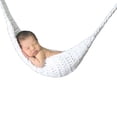 thumbnail image 3 of BRIGHTFUFU Lindo infantil del bebé recién nacido del ganchillo hecho a mano de la cama de bebé Hamaca apoyo de la fotografía (Blanco), 3 of 7