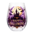 thumbnail image 2 of Kiddiway Happy Halloween Glass Tumbler – Spooky Cup with Festive Lettering, Ideal as Halloween Wine Glasses for Parties, Everyday Drinks, and Holiday Fun,D, 2 of 6