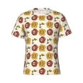 thumbnail image 3 of Naloa Sunflowers And Skull Men's T-Shirt Sport T-shirt Men's Basic Tee Casual Men's Shirt, Round Neck, Short Sleeves - XX-Large, 3 of 5
