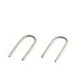 thumbnail image 2 of 13mm 20 GA Upside Down Arc Earring U Shaped Sterling Silver Open Teardrop Hoop Threader Staple Ear Drop Hook Earrings (13mm | 20 gauge, Sterling Silver 925 | Sparkle wire), 2 of 9