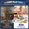 thumbnail image 6 of Gummy Bloc 57pcs Soft Glow-in-Dark Building Blocks with Wheels, Montessori Sensory Stacking Learning Squishy Toy for Kids, 6 of 9