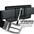 thumbnail image 3 of De-Bin Phone Holster Designed for iPhone SE (2020)- iPhone 6 6s 7 8 Rugged Nylon Belt Case with Belt Clip Cell Phone Holster with Belt Loops Cover Sleeves Fits Apple iPhone with Other case on- Black, 3 of 5