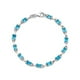 1.20 Carat (ctw) Bracelet topaze bleu naturel en argent sterling (7,25 Pouces) – image 1 sur 3