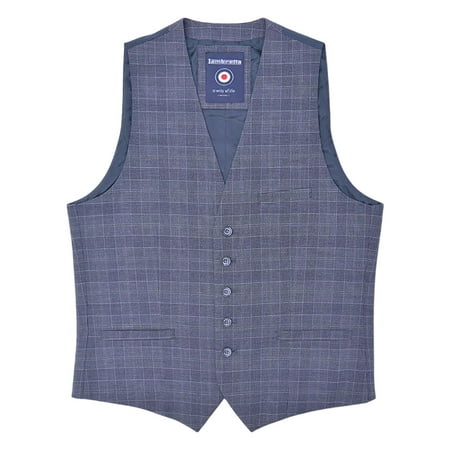 Lambretta Mens Bradley Checked Vest