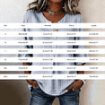 thumbnail image 3 of GILIGEGE Womens Tops Dressy Casual 3/4 Ruffle Sleeve Henley Shirts for Women Decorative Button Front Loose Fit Casual Work Tops Summer Vacation Outfits Fashion Boho Stripe Shirts Print Tops Grey, 3 of 5