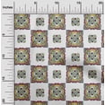 thumbnail image 1 of oneOone Cotton Poplin Fabric Floral Block Print Sewing Fabric BTY 42 Inch Wide, 1 of 4