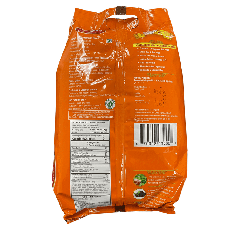 WAGH BAKRI PREMIUM BLACK TEA 3LB - Walmart.com