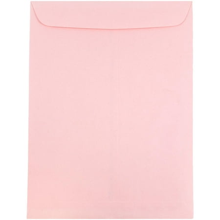 UPC: 0842497107660 | JAM 9 x 12 Open End Envelopes  Baby Pink  100/Pack