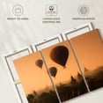 thumbnail image 6 of Elephant Stock Bagan Pagoda Balloons Wall Art - Horizontal Multi Panel Canvas - Living Room Wall Decor - Transportation Multi Panel - Orange And Brown Decor - 57" x 36", 6 of 8