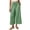 ☪27-Green, variant on Women's Spring Fall Plaid Elastic Waist Straight 7/8 Pants - Versatile Casual Bottoms with Pockets for Daily Wear and Weekend Outings