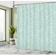 thumbnail image 4 of Ambesonne Vintage Shower Curtain, Classic Floral Swirls Print, 69"Wx75"L, Almond Green, 4 of 4