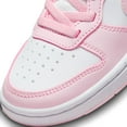 thumbnail image 2 of NIKE Court Borough Low Recraft Boys DV5457-105 (White/Pink Foam), Size 2.5, 2 of 4