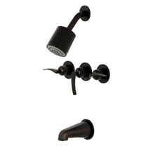 Centurion Tub & Shower Faucet with 3 Handles, Oil Rubbed Bronze
