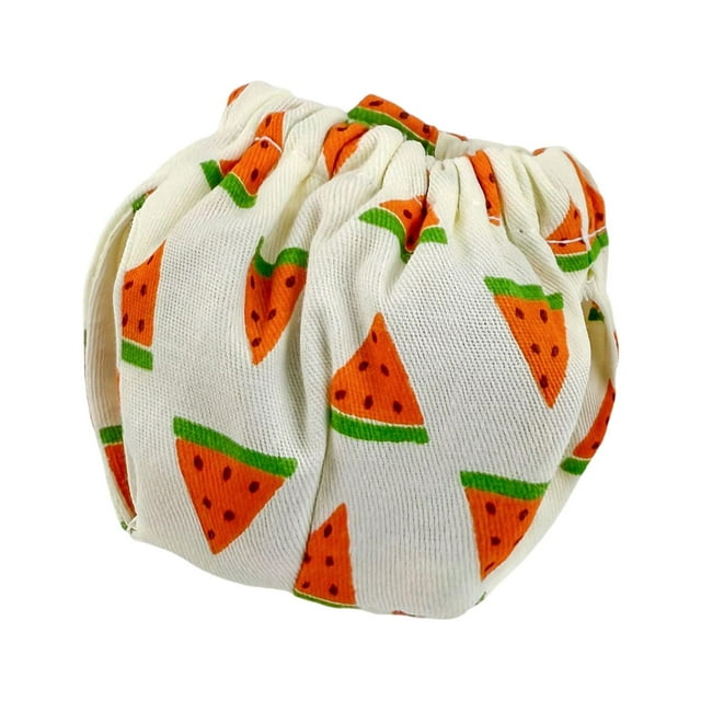 Pañales reutilizables con diseño de ardilla, lavables y con estampado de frutas para cobayas, tamaño pequeño Sandía