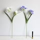 thumbnail image 5 of Nvzi 2 piezas de flores artificiales de tacto real, flores falsas para decoración del hogar, oficina, boda, arreglo de ramo de flores artificiales para decoración (blanco, 25,2 pulgadas de largo), 5 of 5