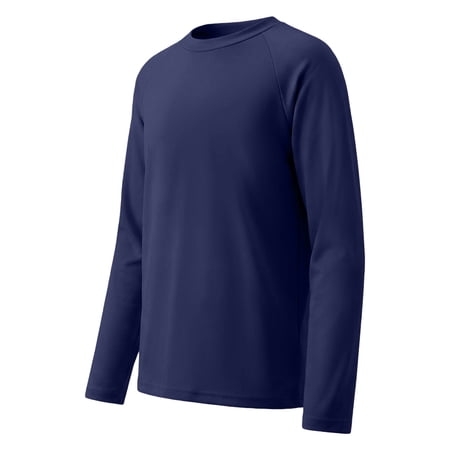 TIANZEN Boys Long Sleeve Swim Shirt Summer Beach Sun Rash Guard For Kids Solid Color Swim Suit Kids 4t