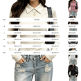 thumbnail image 3 of Peter Pan Collar Shirt Women Long Sleeve Shirts Fitted Shirts Fall Outfits Casual Tops Work Blouse Basic Shirts Beach Vacation Y2k Casual Tops Office Attire, 3 of 4